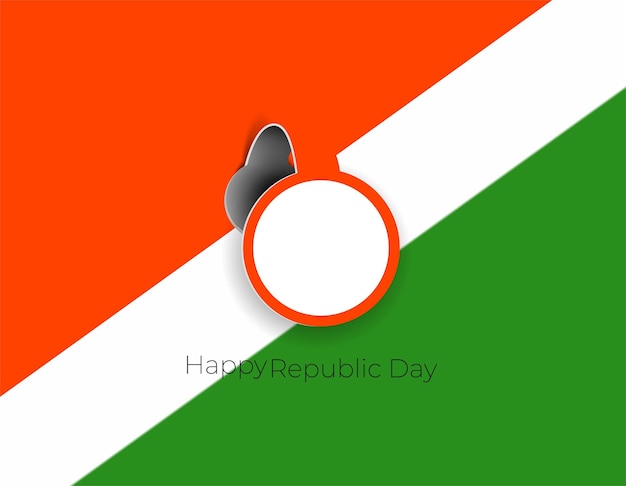 Gratis vector indian republic day concept met tekst 26 januari. vector illustratie ontwerp.