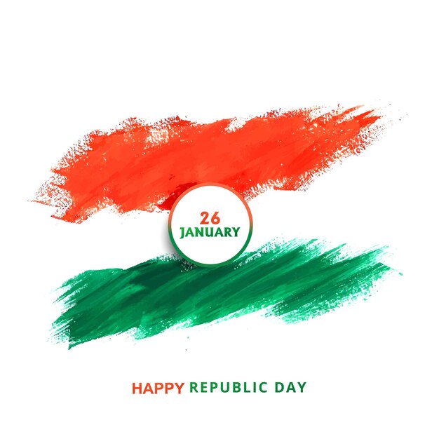 Indiase driekleurige republiek dag 26 januari achtergrond