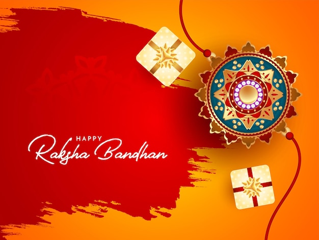 Indiase festival happy raksha bandhan klassieke viering achtergrond