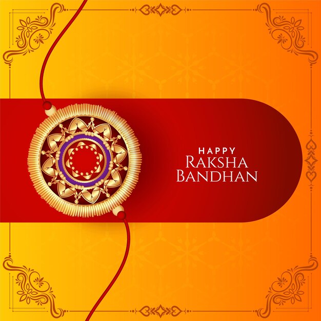 Indiase festival Happy Raksha Bandhan viering achtergrond ontwerp vector