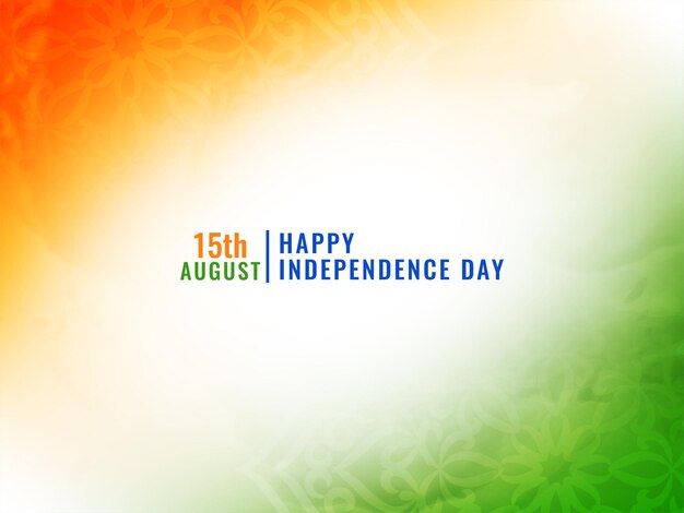 Indiase onafhankelijkheidsdag driekleurige thema aquarel textuur achtergrond