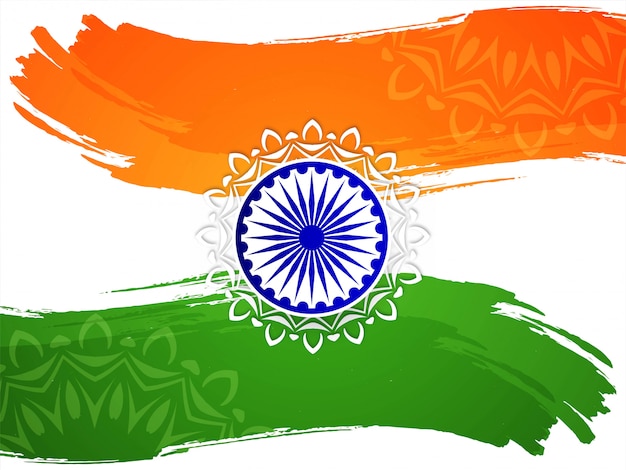 Indiase vlag thema republiek dag achtergrond