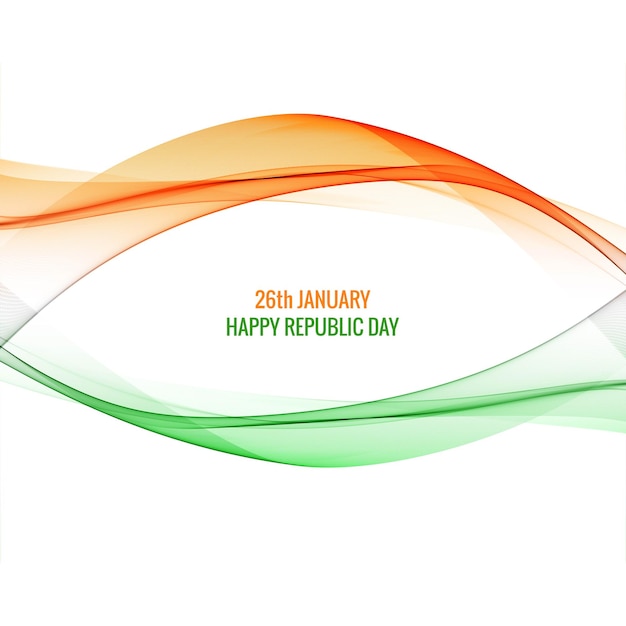 Indiase vlag voor golf Indiase republiek dag achtergrond
