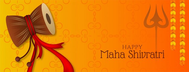 Indisch festival Maha Shivratri elegante heldere banner