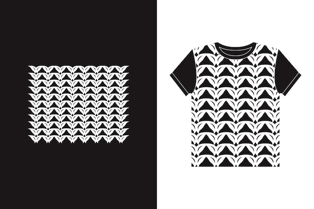 Indonesisch batik horizontaal abstract t-shirtontwerp