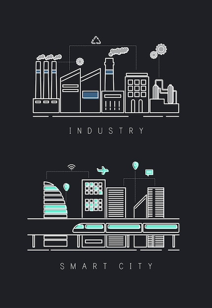 Industrie en slimme stad