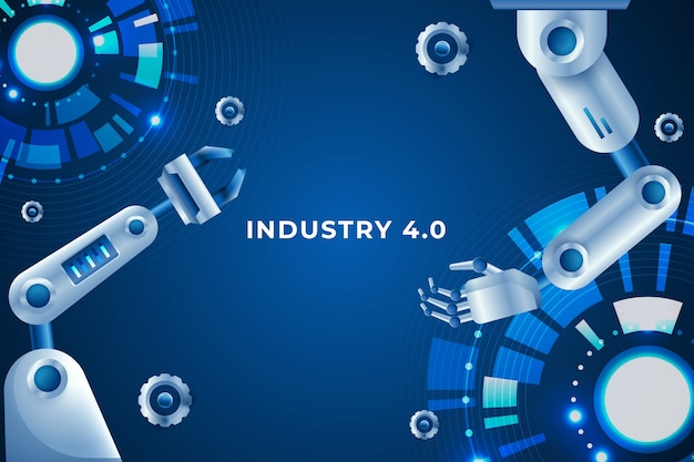 Industry 4.0 achtergrondontwerp