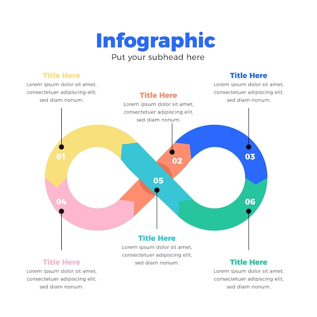 Gratis vector infinity loop infographic