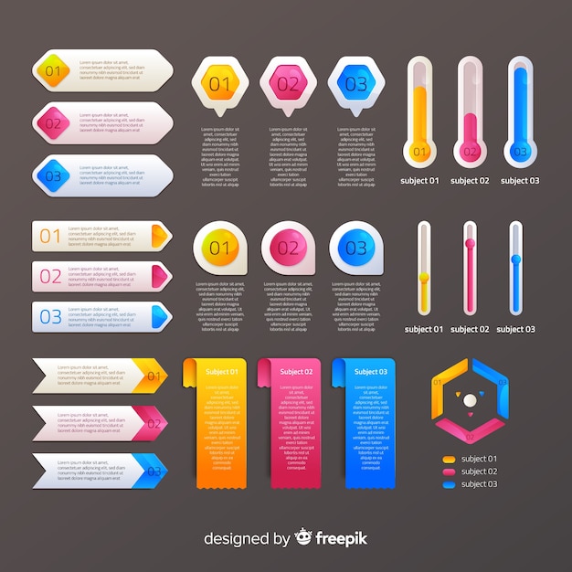 Infografic element verzameling