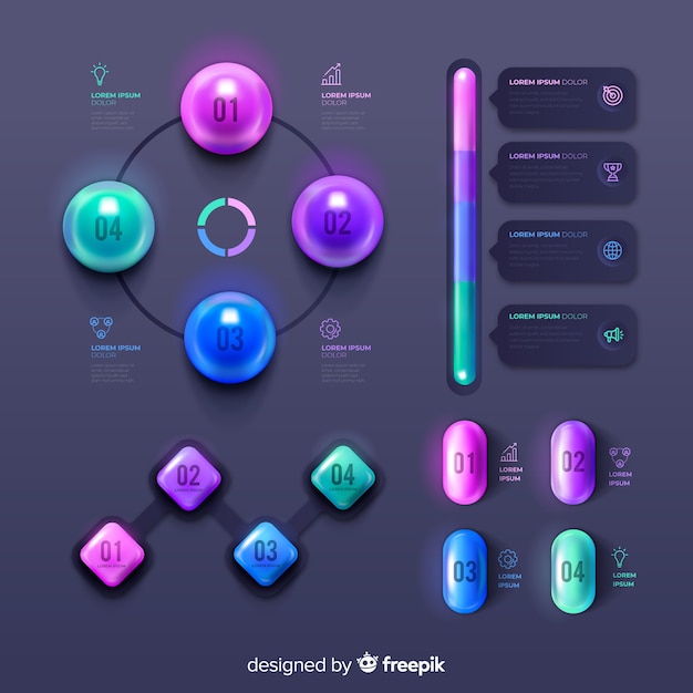 Infografic element verzameling