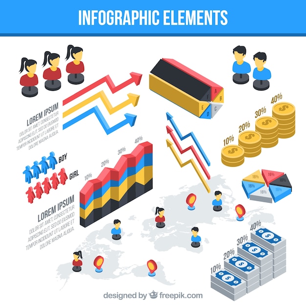 Infografische elementen collectie