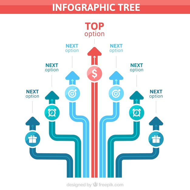 Gratis vector infographic boom opties