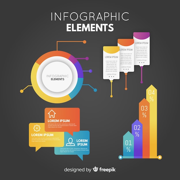 Infographic element collectie