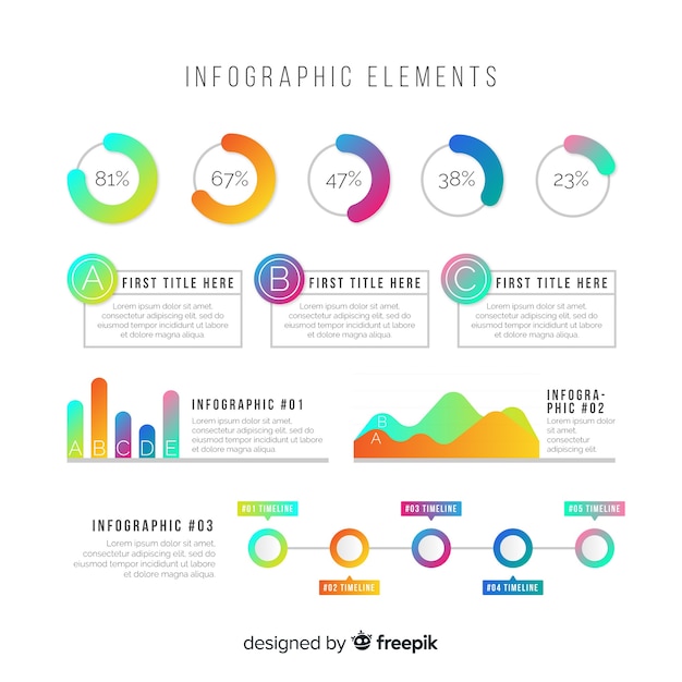 Infographic element collectie