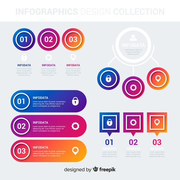 Infographic element collectie