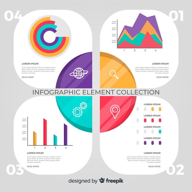 Infographic element collectie