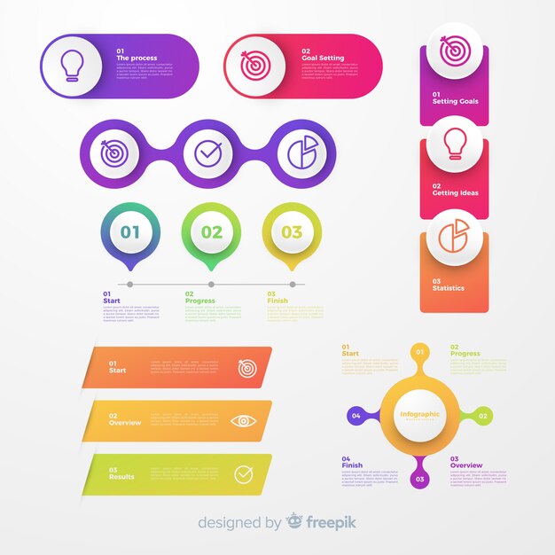 Infographic element collectie