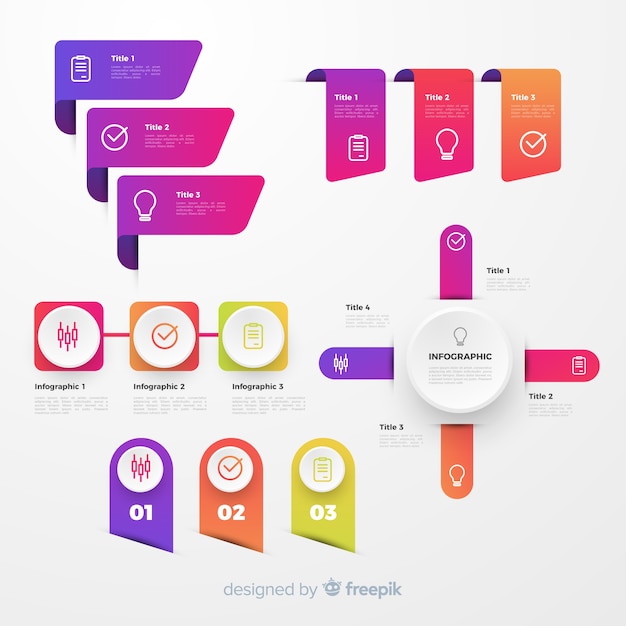 Infographic element collectie