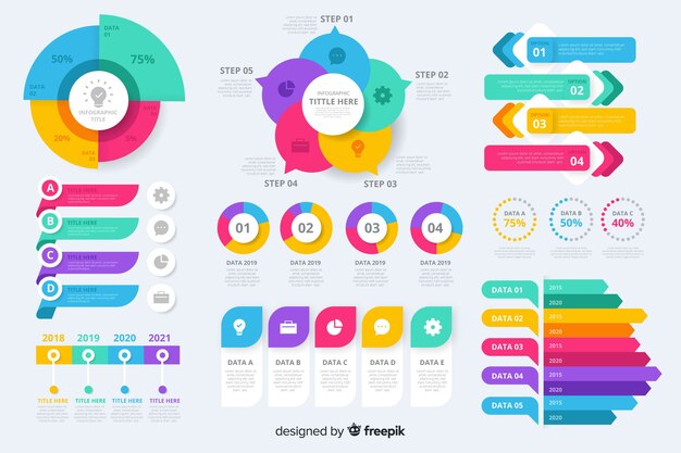 Infographic element collectie