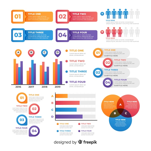 Infographic element collectie