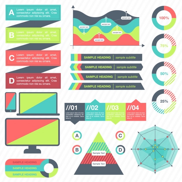 Infographic elementen collectie