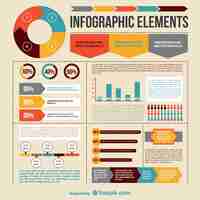 Gratis vector infographic elementen collectie