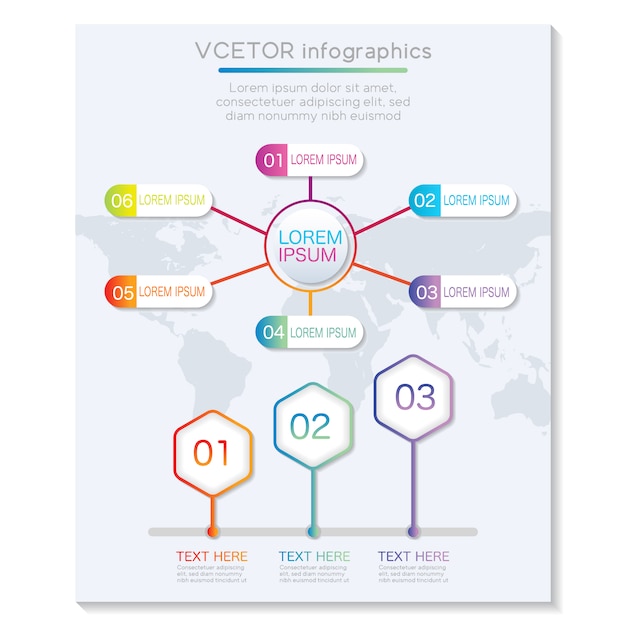 Infographic elementen ontwerp