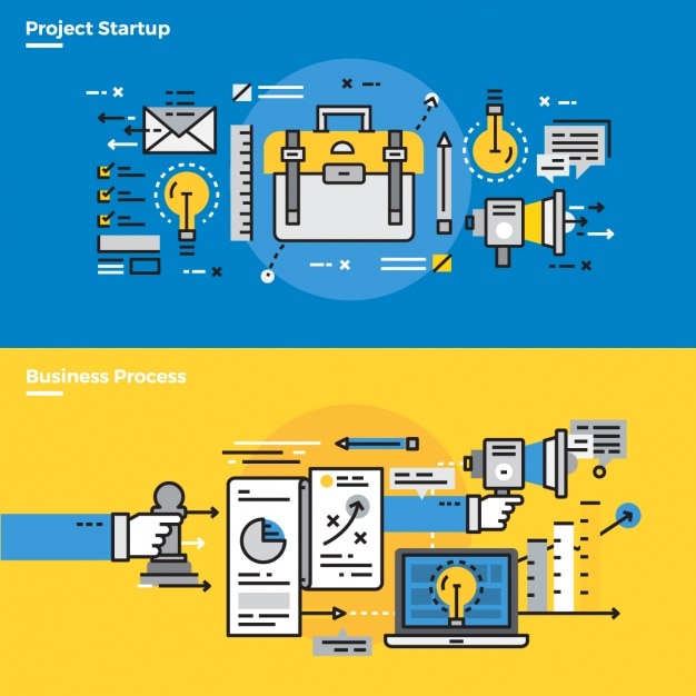 Gratis vector infographic elementen over het opstarten van zaken