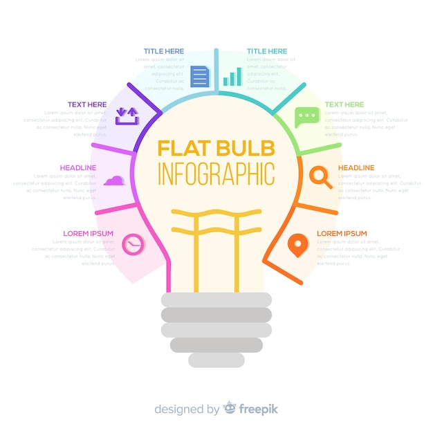 Infographic gloeilamp