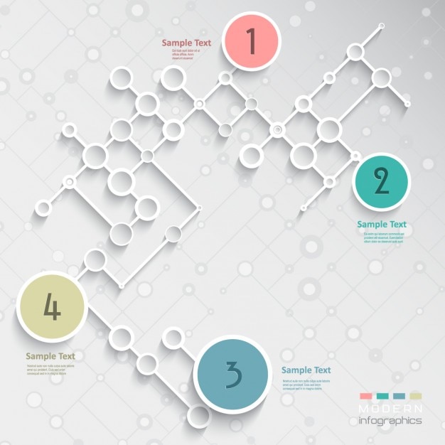 Gratis vector infographic lattice ontwerp