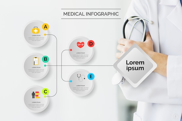 Infographic medisch met foto
