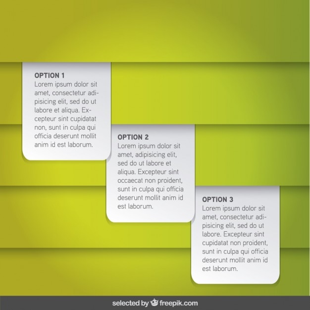 Gratis vector infographic met drie optie