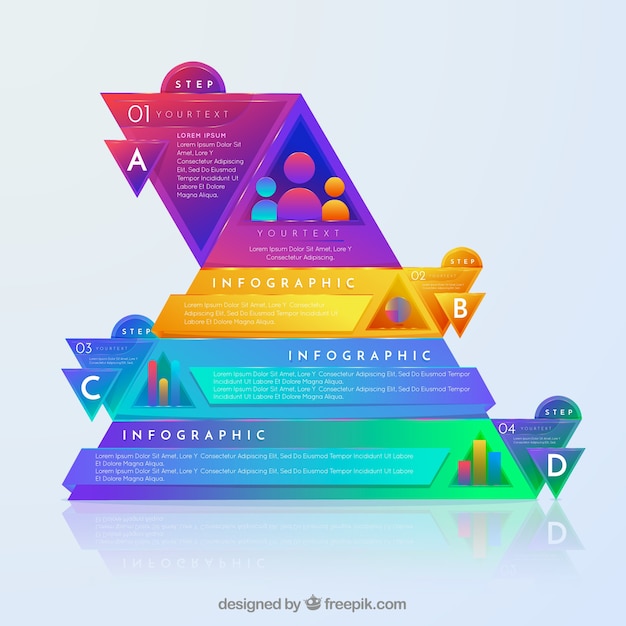 Gratis vector infographic met kleurrijke cirkels