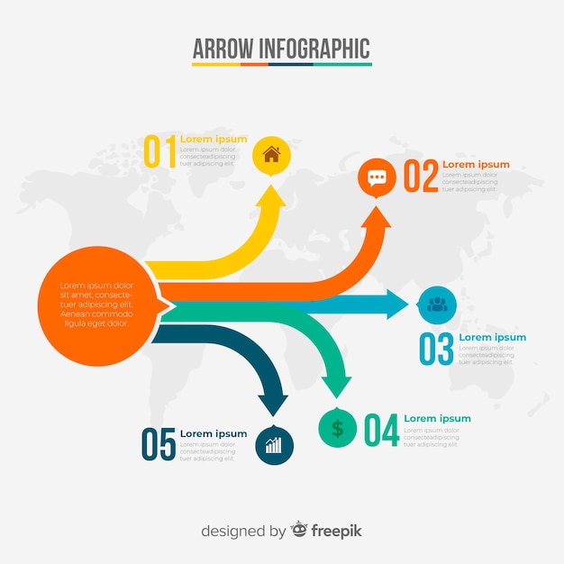 Infographic pijl