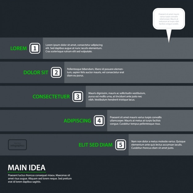 Gratis vector infographic sjabloon ontwerp