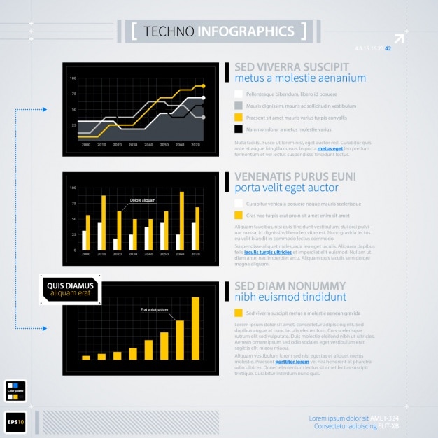 Gratis vector infographic sjabloon ontwerp