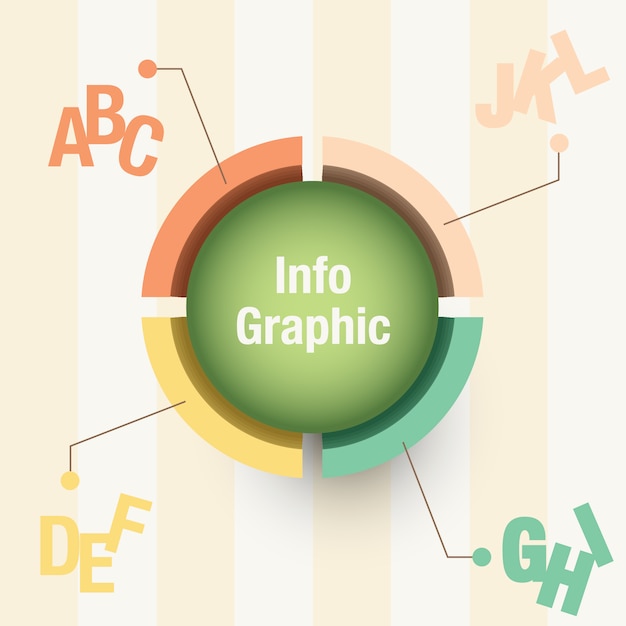 Gratis vector infographic sjabloon ontwerp