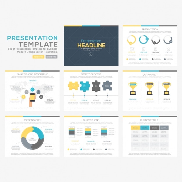 Gratis vector infographic templates-collectie