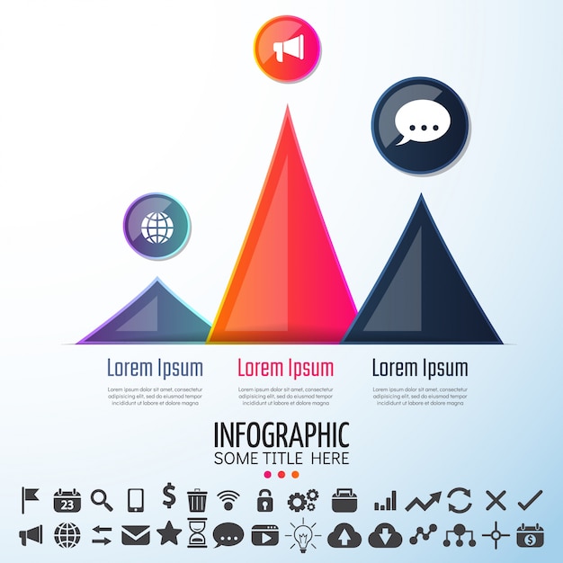 Gratis vector infographics ontwerp sjabloon