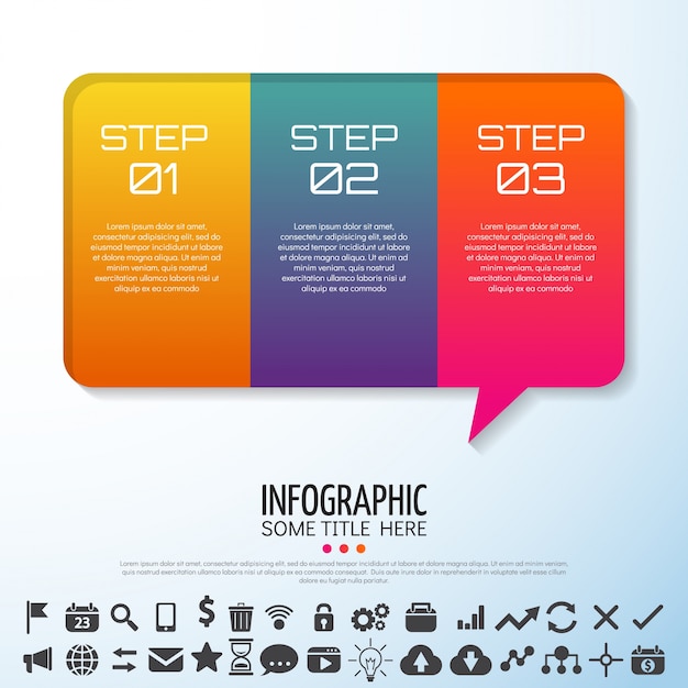 Infographics template design