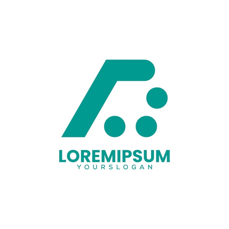 Gratis Vector initialen d logoontwerp