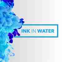 Gratis vector inkt in water achtergrond