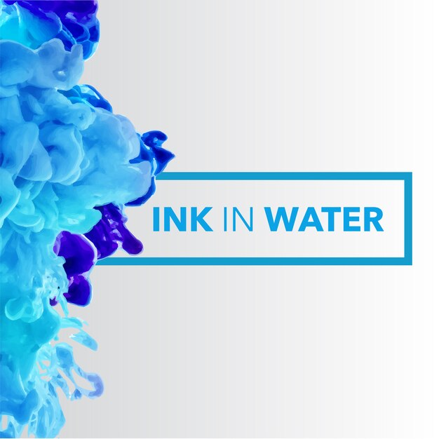 Inkt in water achtergrond