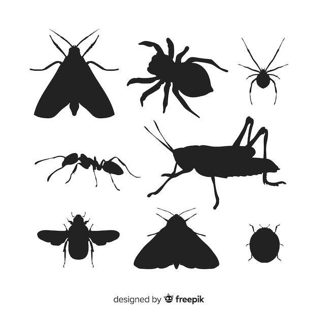 Insects silhouet pack