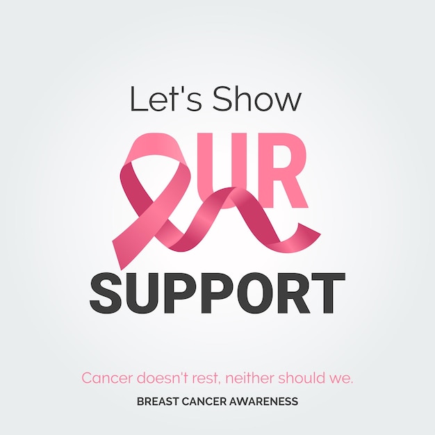 Gratis vector inspireer pink action breast cancer awareness design