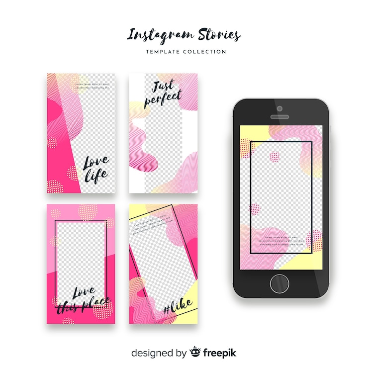 Gratis Vector instagram verhalen sjabloon
