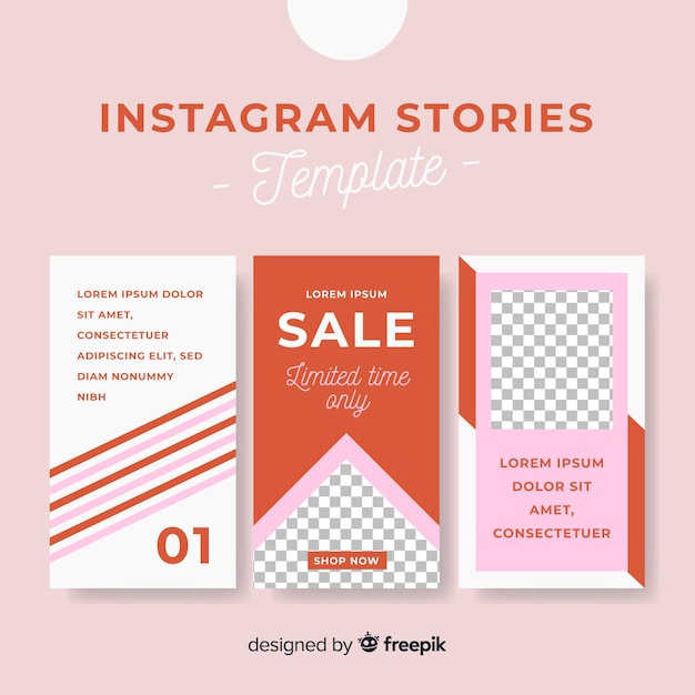 Gratis vector instagram verhalen sjabloon