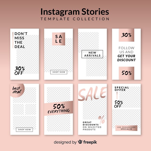 Instagram verhalen sjabloon