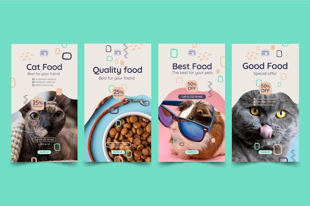 Instagram-verhalen voor dierenvoeding