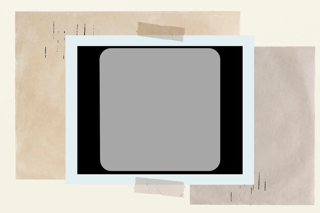 Instant foto film frame vector vintage stijl fotografie